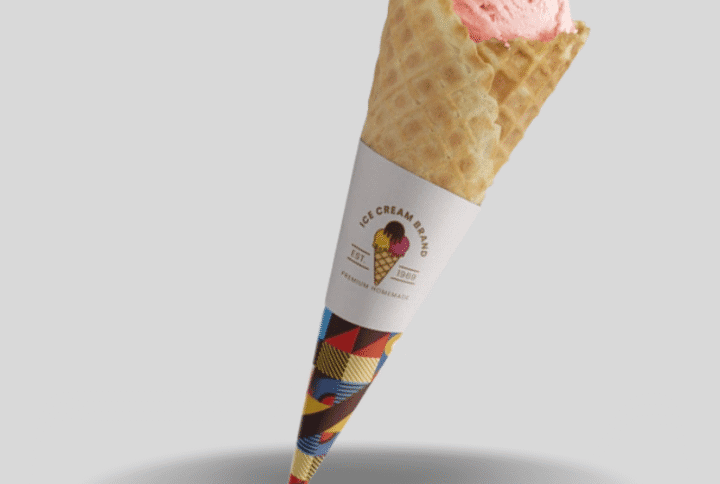 custom printed ice cream cone sleeves