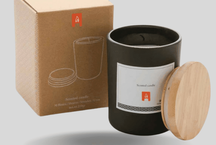 candle box kraft paper box with eva