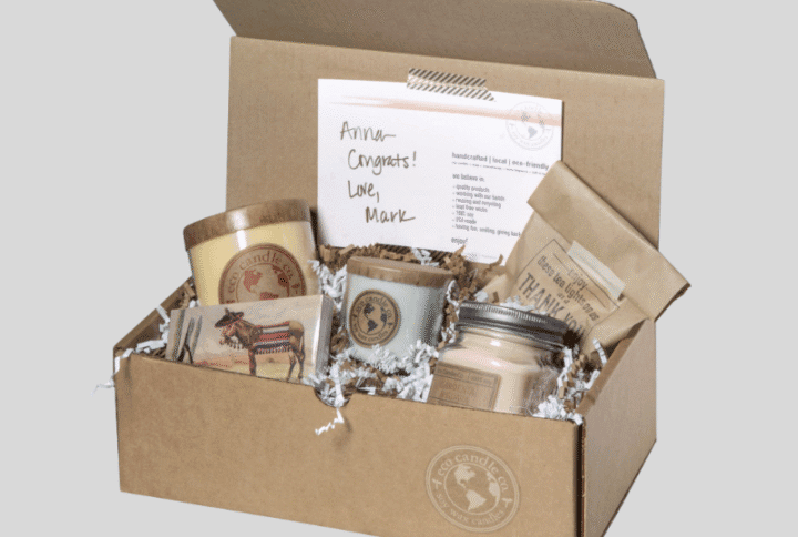 custom candle shipping box with logo