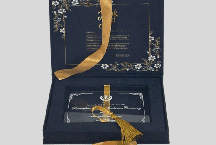 custom printed invitation box