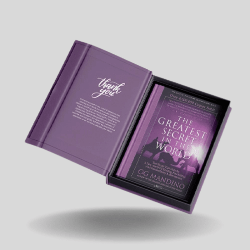 custom rigid book style magnetic boxes