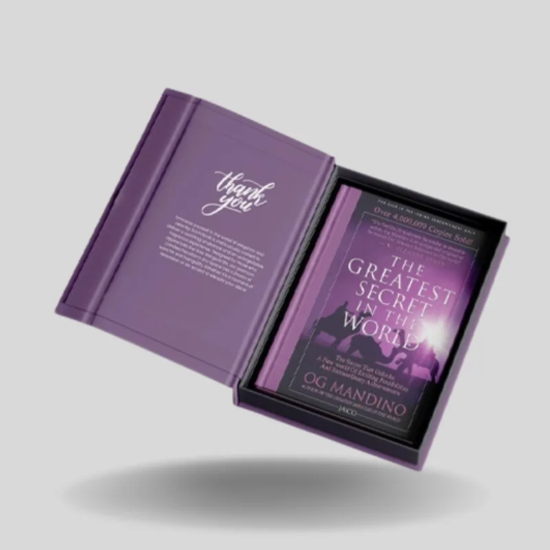 custom rigid book style magnetic boxes