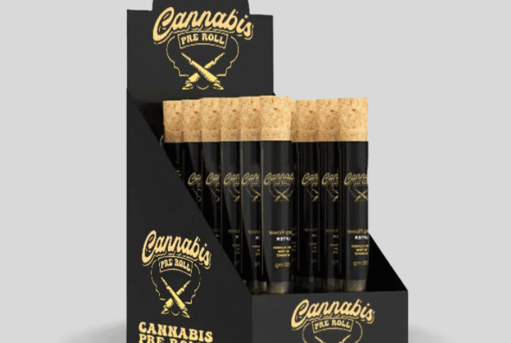 custom small pre roll display kraft paper box