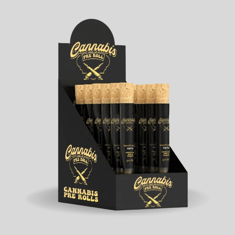 custom small pre roll display kraft paper box
