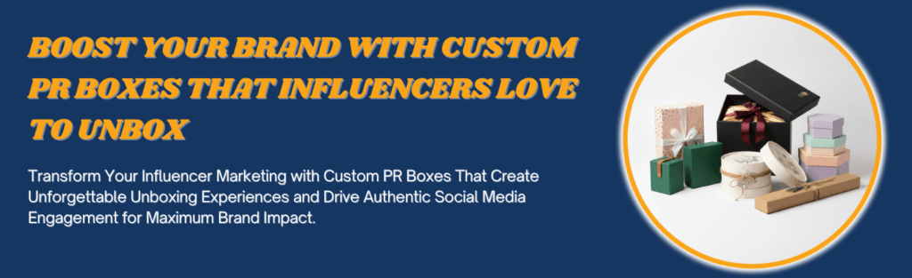 Custom PR boxes for influencer marketing and product launches by Vital Custom Boxes